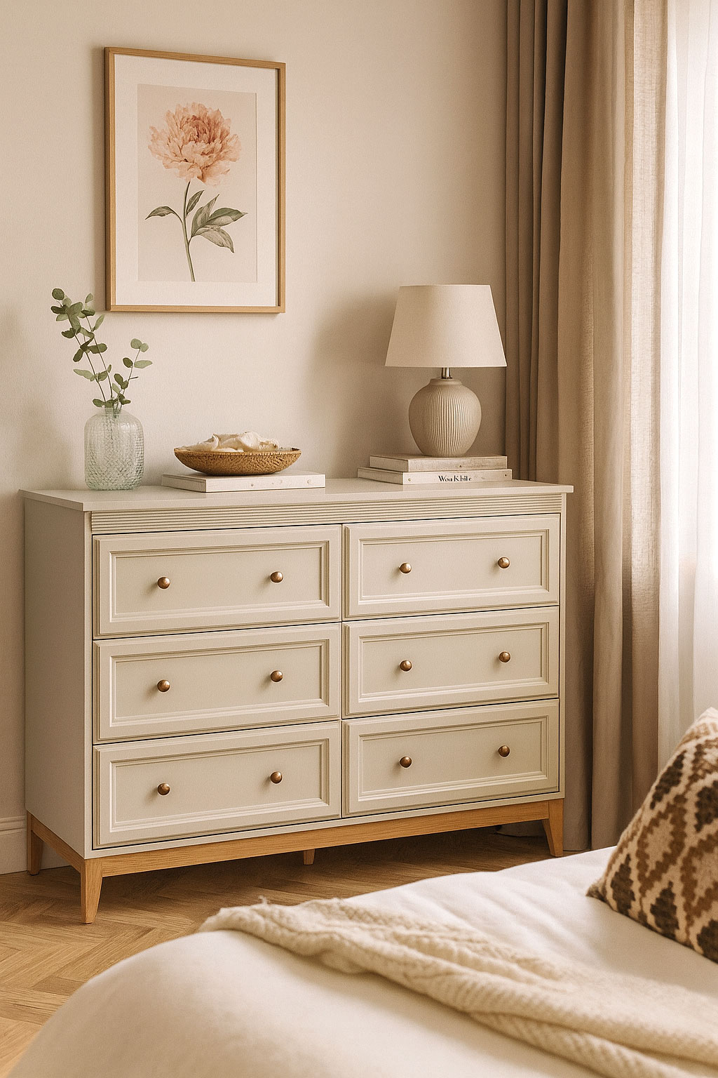 Stylowe wnętrze z wykorzystaniem komody Lunvior 5X