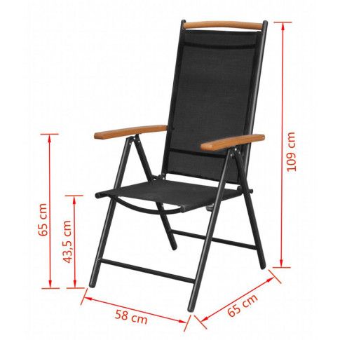 Szczegółowe zdjęcie nr 10 produktu Składane krzesła ogrodowe Amareto 2 szt.
