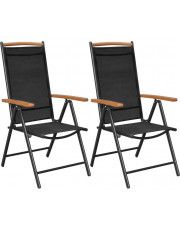 Składane krzesła ogrodowe Amareto 2 szt.