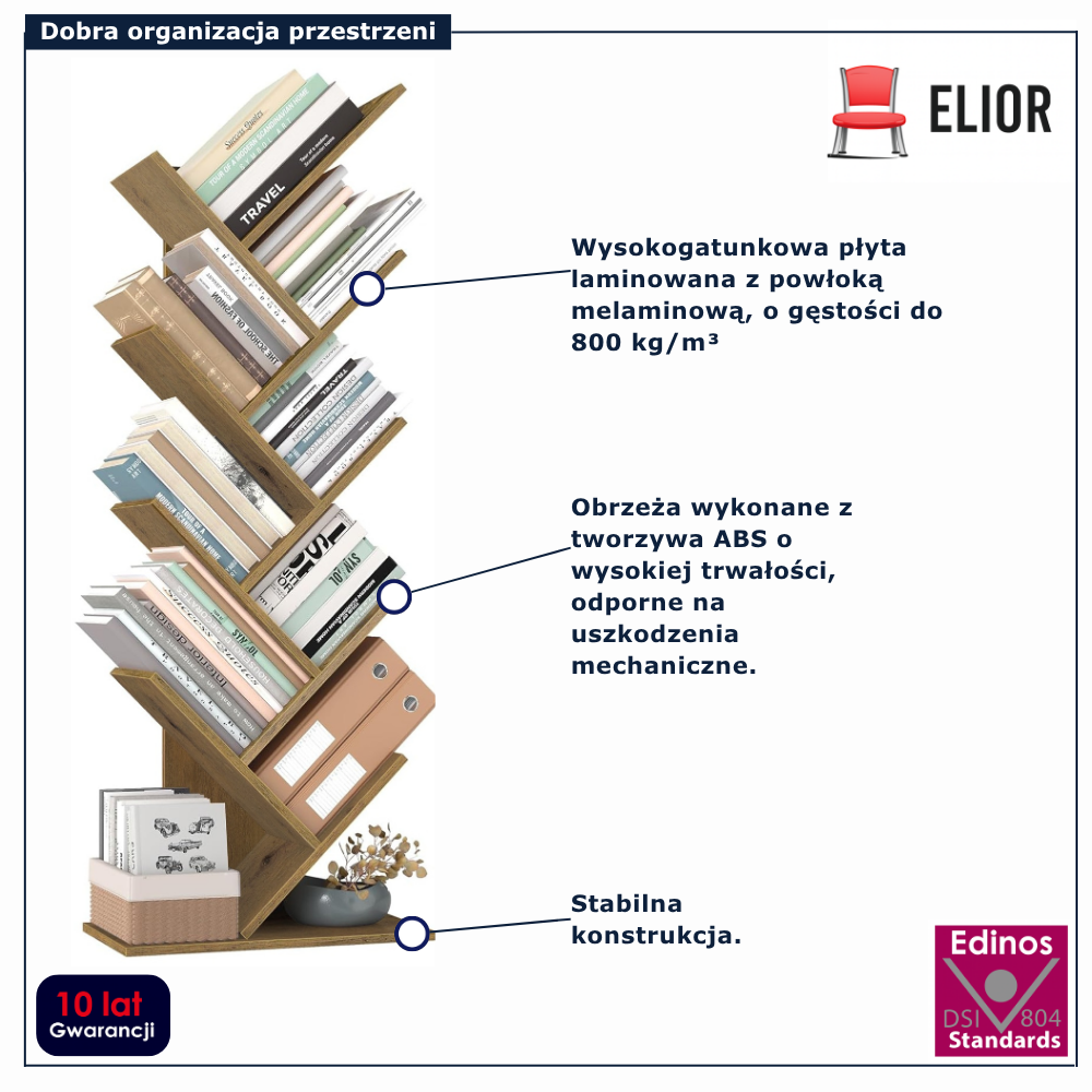 Regał w stylu drzewka Tocador 4X