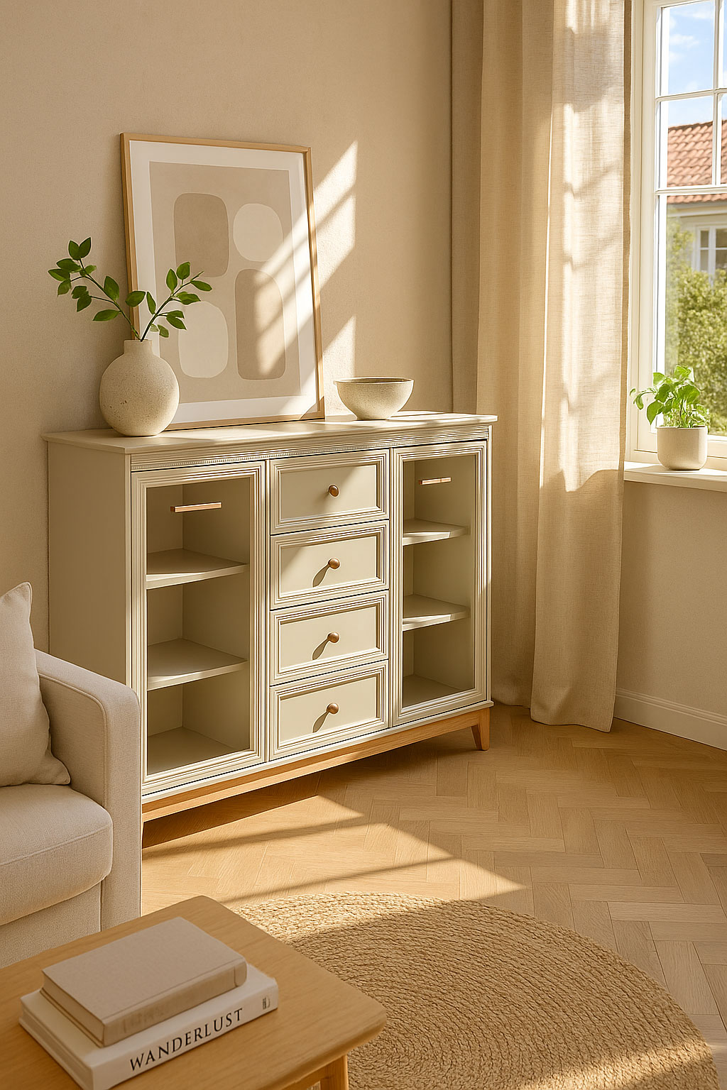 Stylowe wnętrze z wykorzystaniem komody Lunvior 9X