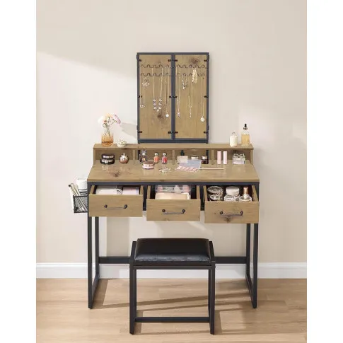 Wizualizacja toaletki kosmetycznej z zamkniętymi lustrami Tocador 8X