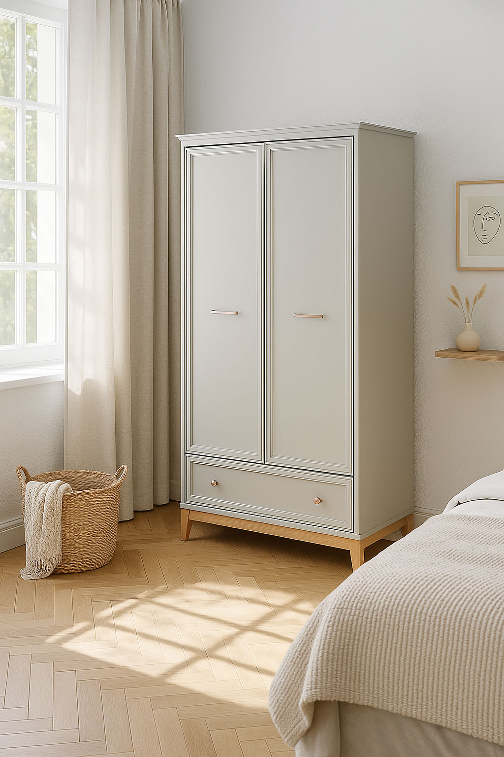 Stylowe wnętrze z wykorzystaniem szafy Lunvior 11X