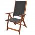 Szczegółowe zdjęcie nr 5 produktu Zestaw drewnianych krzeseł ogrodowych - Taloma