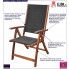 Fotografia Zestaw drewnianych krzeseł ogrodowych - Taloma z kategorii Krzesła i fotele balkonowe