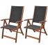 Zdjęcie produktu Zestaw drewnianych krzeseł ogrodowych - Taloma.