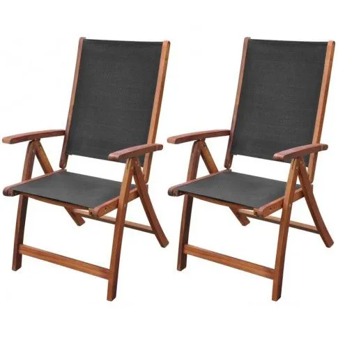 Zdjęcie produktu Zestaw drewnianych krzeseł ogrodowych - Plaza.