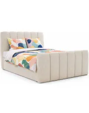 Beżowe tapicerowane łóżko chmurka - Cloud w sklepie Edinos.pl