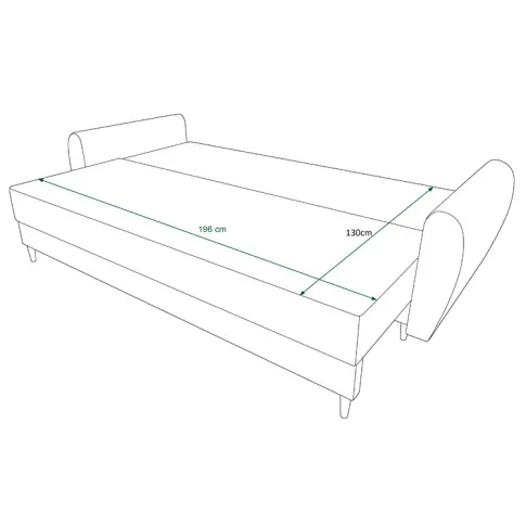 Szczegółowe zdjęcie nr 11 produktu Beżowa sofa rozkładana - Sinsiew 3X