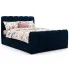 Granatowe nowoczesne łóżko kontynentalne Cloud