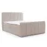 Szarobeżowe nowoczesne łózko kontynentalne - Cloud