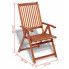 Szczegółowe zdjęcie nr 11 produktu Składane drewniane krzesła ogrodowe Pasadena 2 szt