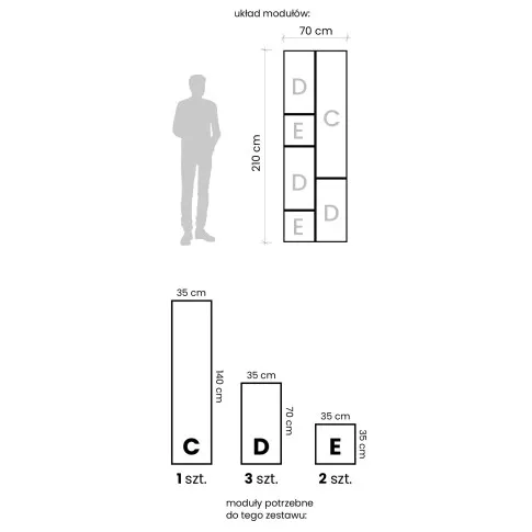 uklad do zestawu Jazmi 12X