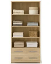 Regał na ubrania dąb sonoma - Kaloe C4 w sklepie Edinos.pl