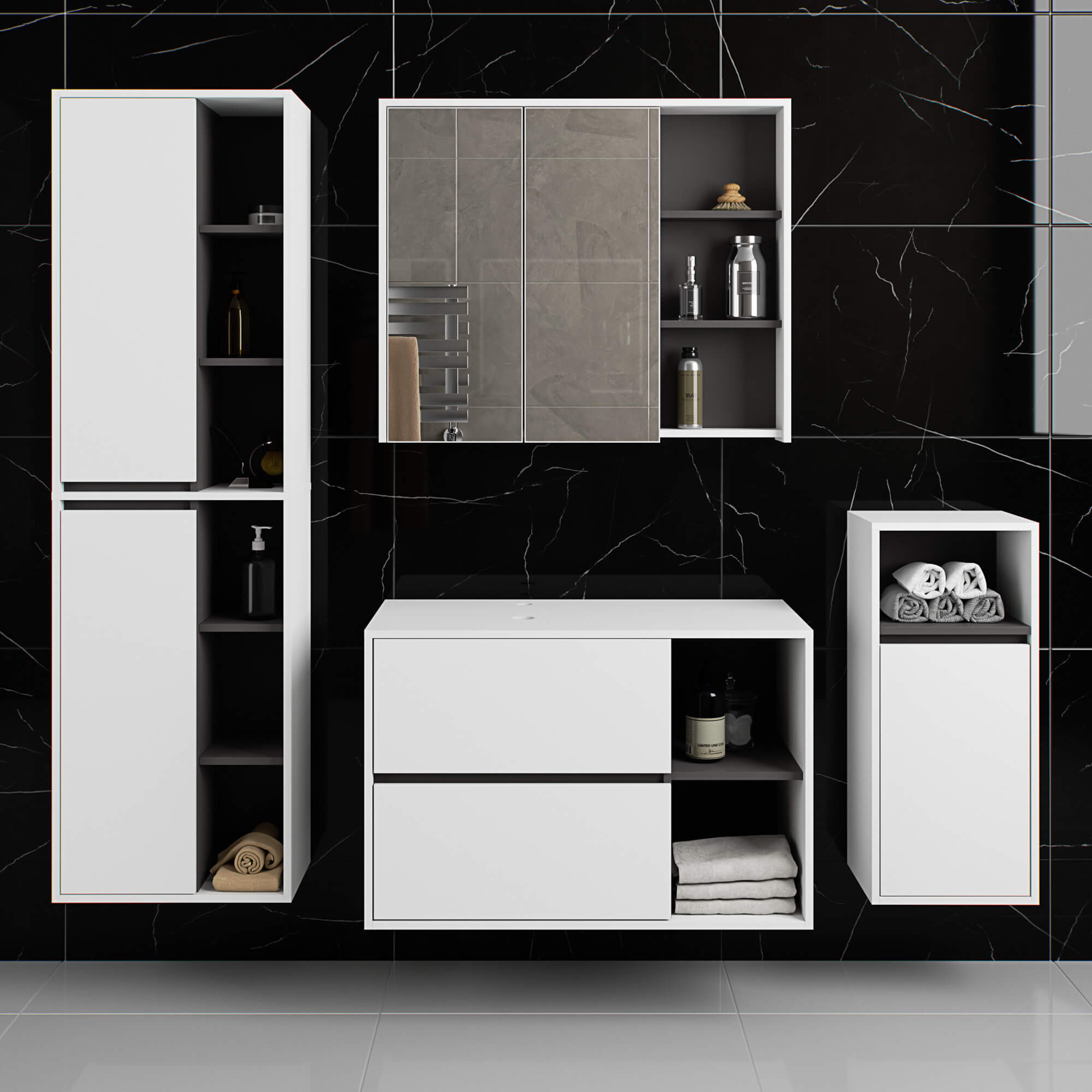 zestaw mebli do łazienki