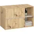 Szafka pod umywalkę z szufladami 90 cm dąb artisan + kaszmir - Hosti