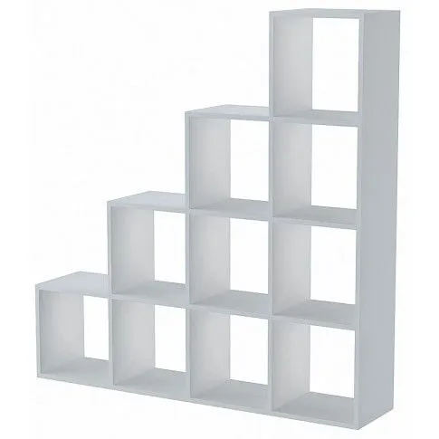 Fotografia Biały regał na książki, biblioteczka - Cesaro 5X z kategorii Meble do przechowywania