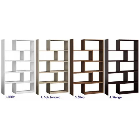 Szczegółowe zdjęcie nr 5 produktu Biały rozsuwany regał na książki - Inglis 3X