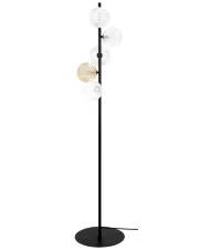 Stojąca lampa z kryształowymi kloszami - M155-Sindi w sklepie Edinos.pl