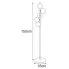 wysoka lampa stojaca  M155-Sindi