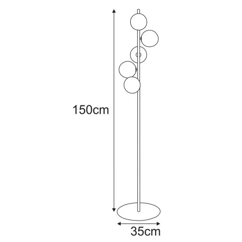wysoka lampa stojaca  M155-Sindi