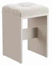 Kaszmirowy taboret welurowym siedziskiem - Zendi w sklepie Edinos.pl