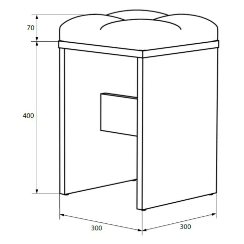wymiary taboretu Zendi