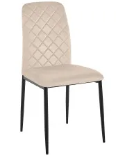 Welurowe beżowe krzesło - Finlo 3X w sklepie Edinos.pl