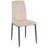bezowe krzesło na czarnych nogach Finlo 3X