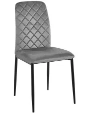 Grafitowe krzesło nowoczesne - Finlo 3X w sklepie Edinos.pl