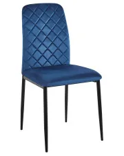 Granatowe krzesło nowoczesne - Finlo 3X w sklepie Edinos.pl