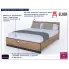 Łóżko dwuosobowe fo sypialni Fellia 6X