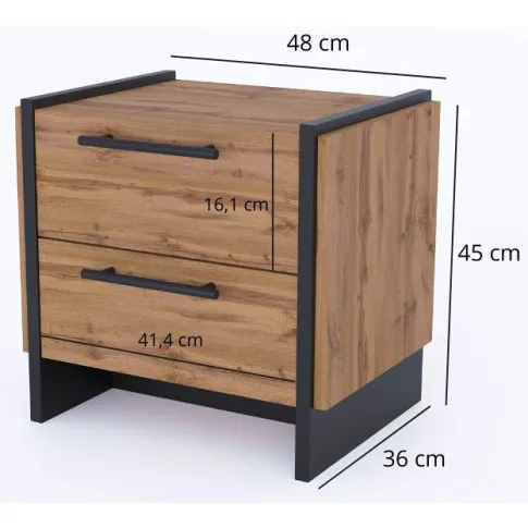 Wymiary szafki nocnej z zestawu Fellia 13X