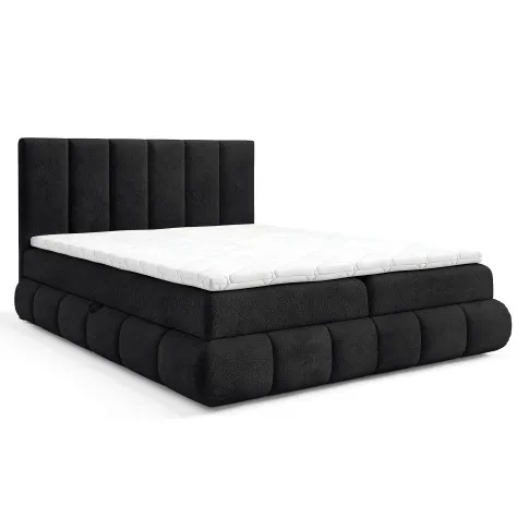 Czarne lozko Soressa 3X