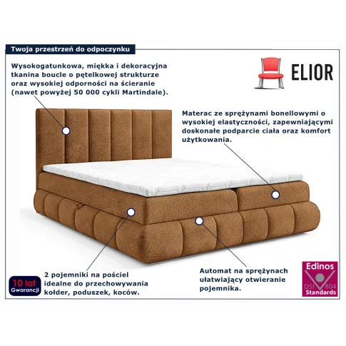 Rude łóżko Soressa 3X