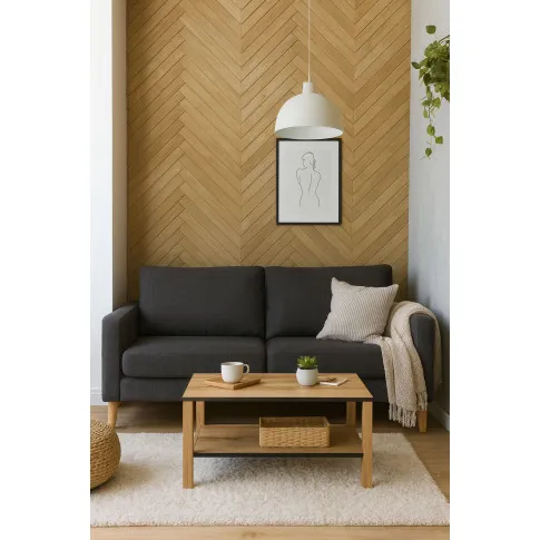 Wnętrze z wykorzystaniem ławy kawowej z półką Eccio 5X