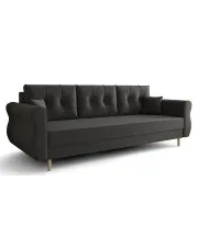 Ciemnoszara sofa rozkładana - Dulam w sklepie Edinos.pl