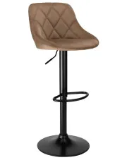 Hoker welurowy na czarnej nodze black mokka - Restix 3X w sklepie Edinos.pl