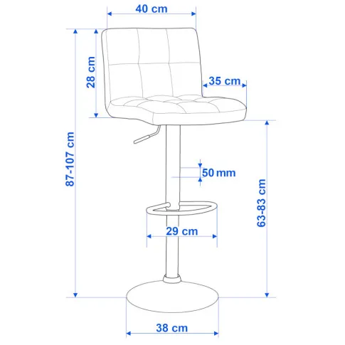welurowy hoker na czarnej nodze