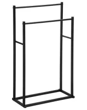 Czarny wieszak na ręczniki - Gazi 3X w sklepie Edinos.pl