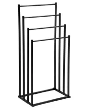 Czarny wieszak 4-ramienny na ręczniki - Gazi 4X w sklepie Edinos.pl