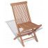Szczegółowe zdjęcie nr 4 produktu Składane krzesła ogrodowe tekowe Soriano - 2 szt