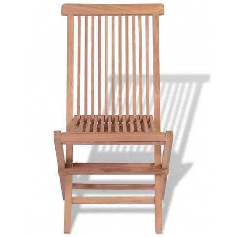 Szczegółowe zdjęcie nr 5 produktu Składane krzesła ogrodowe tekowe Soriano - 2 szt