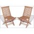 Zdjęcie składane drewniane krzesła na taras, balkon Soriano - sklep Edinos.pl