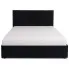 Czarne łóżko 160x200 Eccio 6X