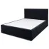 Czarne łóżko z pojemnikiem Eccio 7X