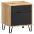 Szafka nocna z szufladą dąb evok + czarny Eccio 10X