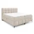 Beżowe tapicerowane łóżko kontynentalne 5 rozmiarów - Ravesso