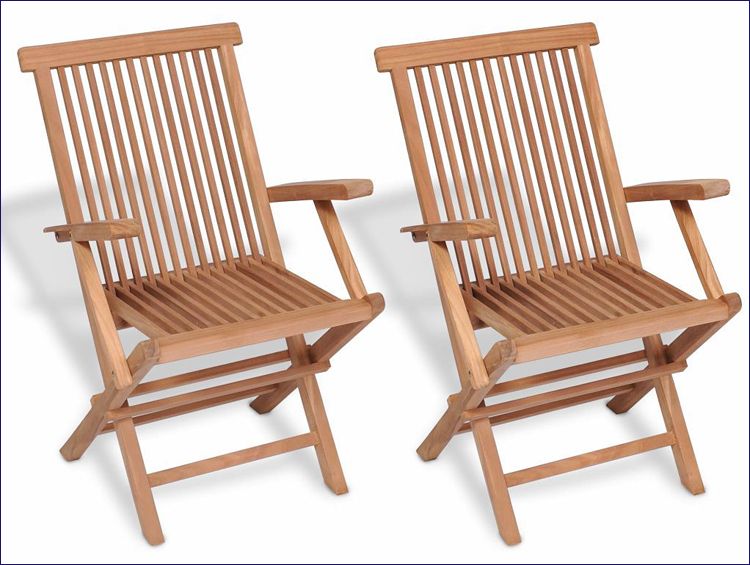 Ogrodowe krzesła drewniane składane Soriano 2X