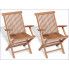 Szczegółowe zdjęcie nr 4 produktu Drewniane krzesła ogrodowe Soriano 2X - 2 szt
